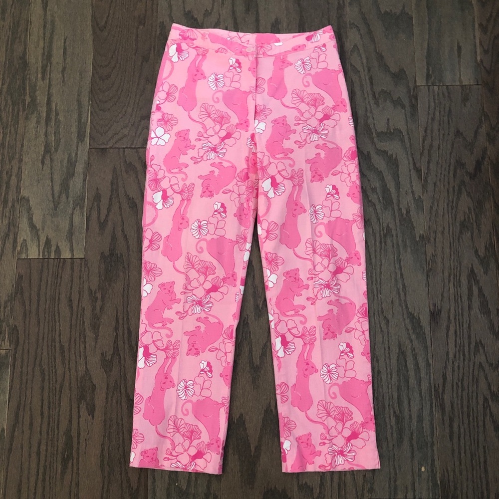 Lilly Pulitzer Pink Floral & lioness print